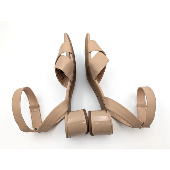 Franco Sarto Noel Open Toe Block Heel Strappy Sandals Tan Size US8.5M EU39 - Picture 5 of 10